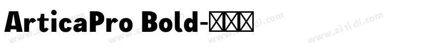 ArticaPro Bold字体转换